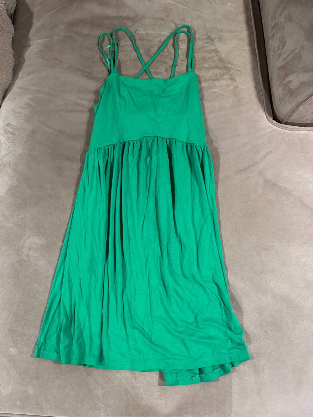 Old Navy Bright Green Spaghetti-Strap Mini Dress